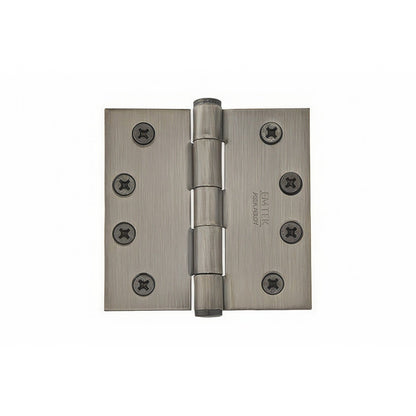 Emtek 4" x 4" Square Corner Plain Bearing Mortise Hinge - Pair