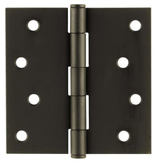 Emtek 4" x 4" Square Corner Plain Bearing Mortise Hinge - Pair