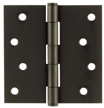 Emtek 4" x 4" Square Corner Plain Bearing Mortise Hinge - Pair