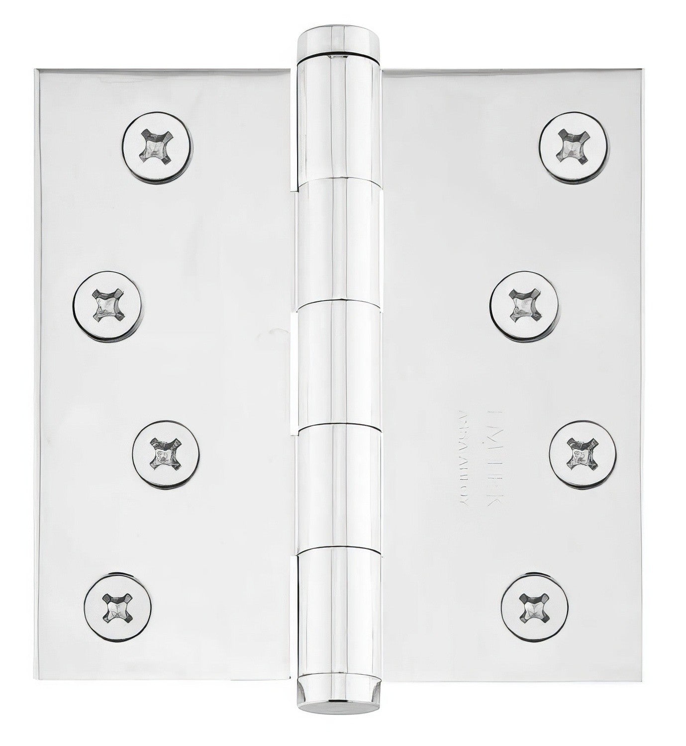 Emtek 4" x 4" Square Corner Plain Bearing Mortise Hinge - Pair