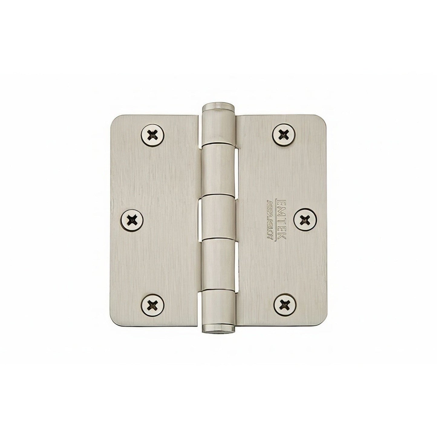 Emtek 91023US 3.5" x 3.5" Plain Bearing 1/4" Radius Corners Mortise Hinge - Pair