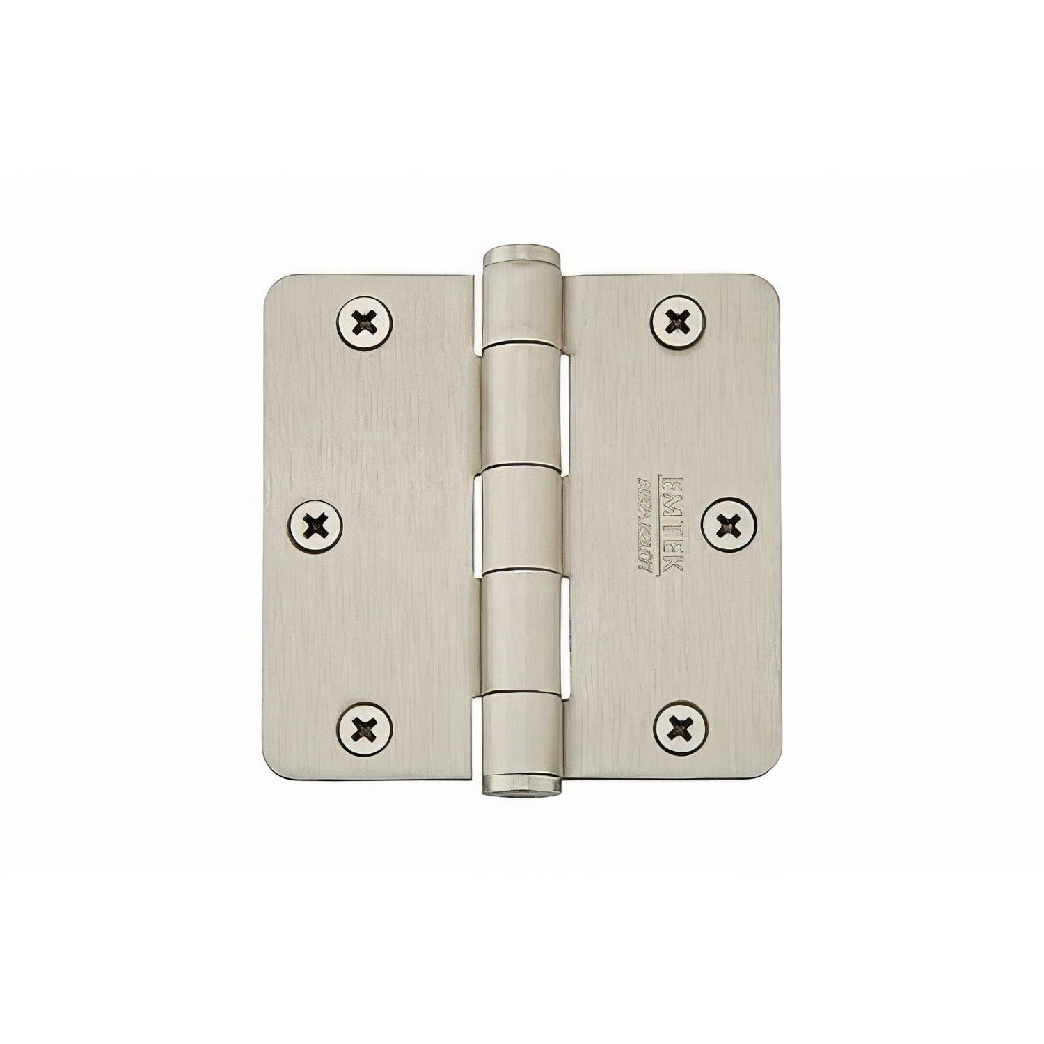 Emtek 91023US 3.5" x 3.5" Plain Bearing 1/4" Radius Corners Mortise Hinge - Pair