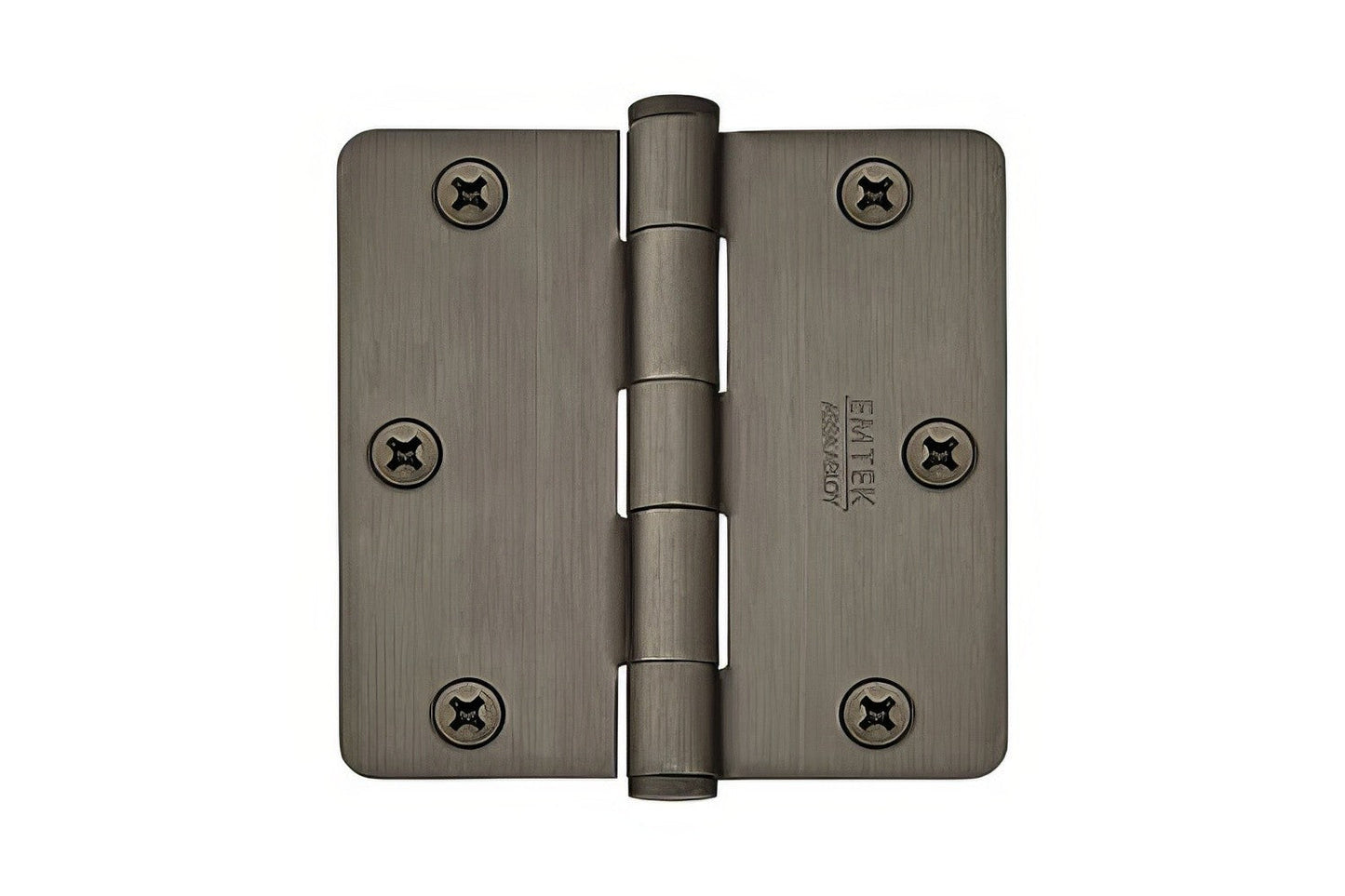 Emtek 91023US 3.5" x 3.5" Plain Bearing 1/4" Radius Corners Mortise Hinge - Pair