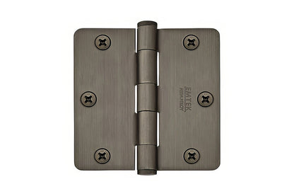 Emtek 91023US 3.5" x 3.5" Plain Bearing 1/4" Radius Corners Mortise Hinge - Pair