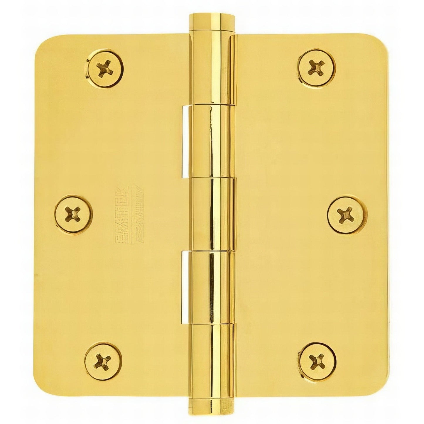 Emtek 91023US 3.5" x 3.5" Plain Bearing 1/4" Radius Corners Mortise Hinge - Pair