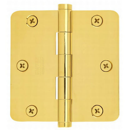Emtek 91023US 3.5" x 3.5" Plain Bearing 1/4" Radius Corners Mortise Hinge - Pair