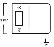 Don-Jo 9102 2" Extended Lip Round Corner Full Lip 2-1/4"