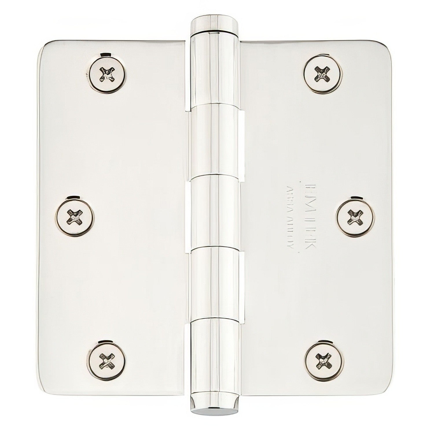 Emtek 91033US 3.5" x 3.5" Plain Bearing 5/8" Radius Corners Mortise Hinge - Pair
