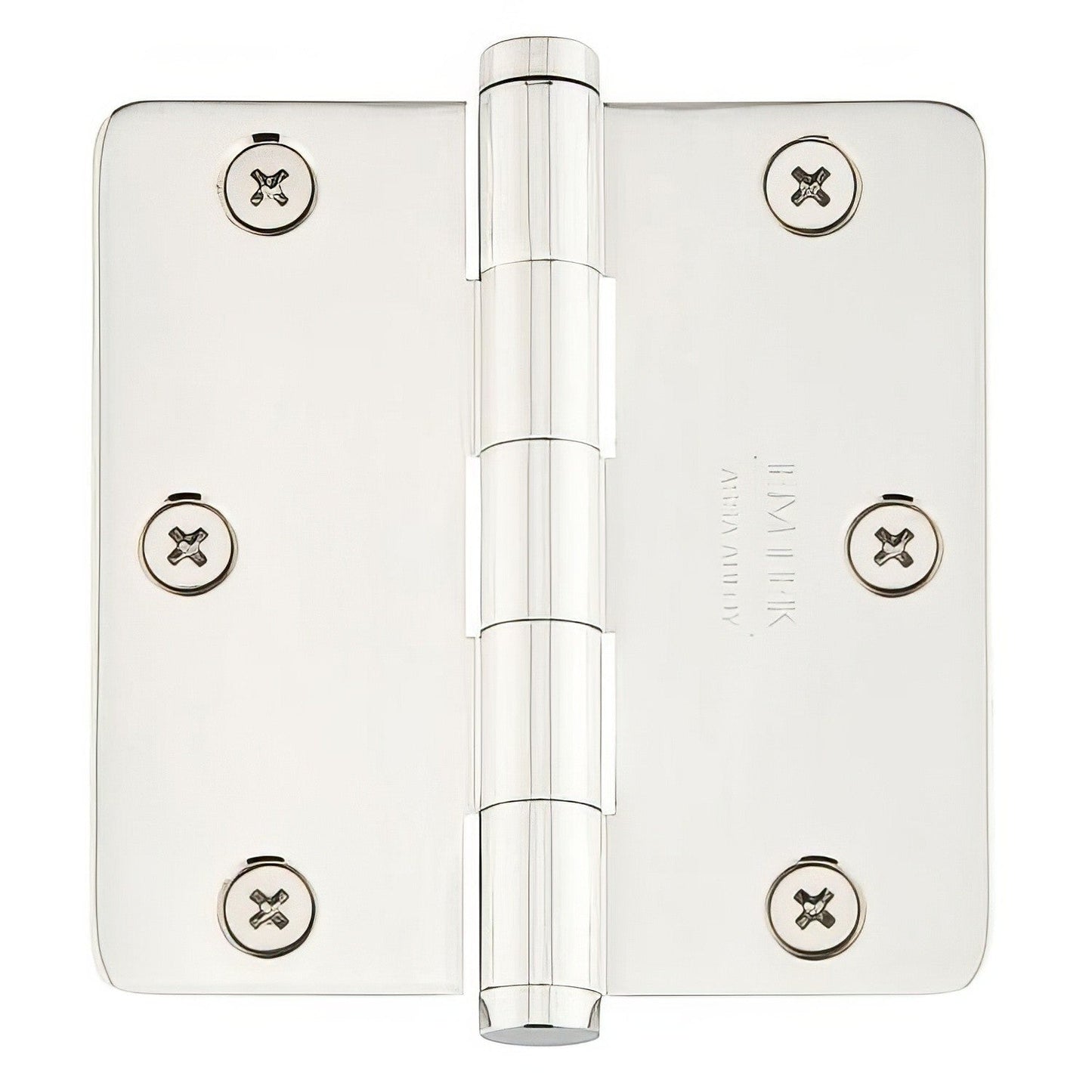 Emtek 91033US 3.5" x 3.5" Plain Bearing 5/8" Radius Corners Mortise Hinge - Pair