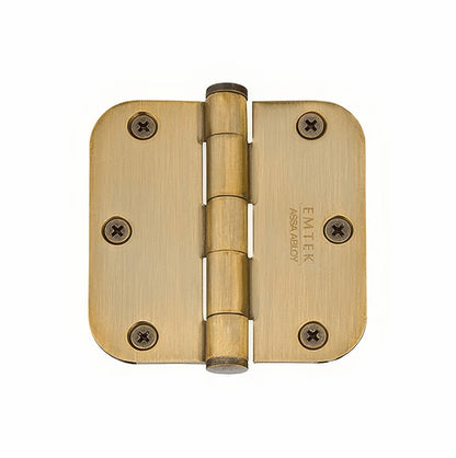Emtek 91033US 3.5" x 3.5" Plain Bearing 5/8" Radius Corners Mortise Hinge - Pair