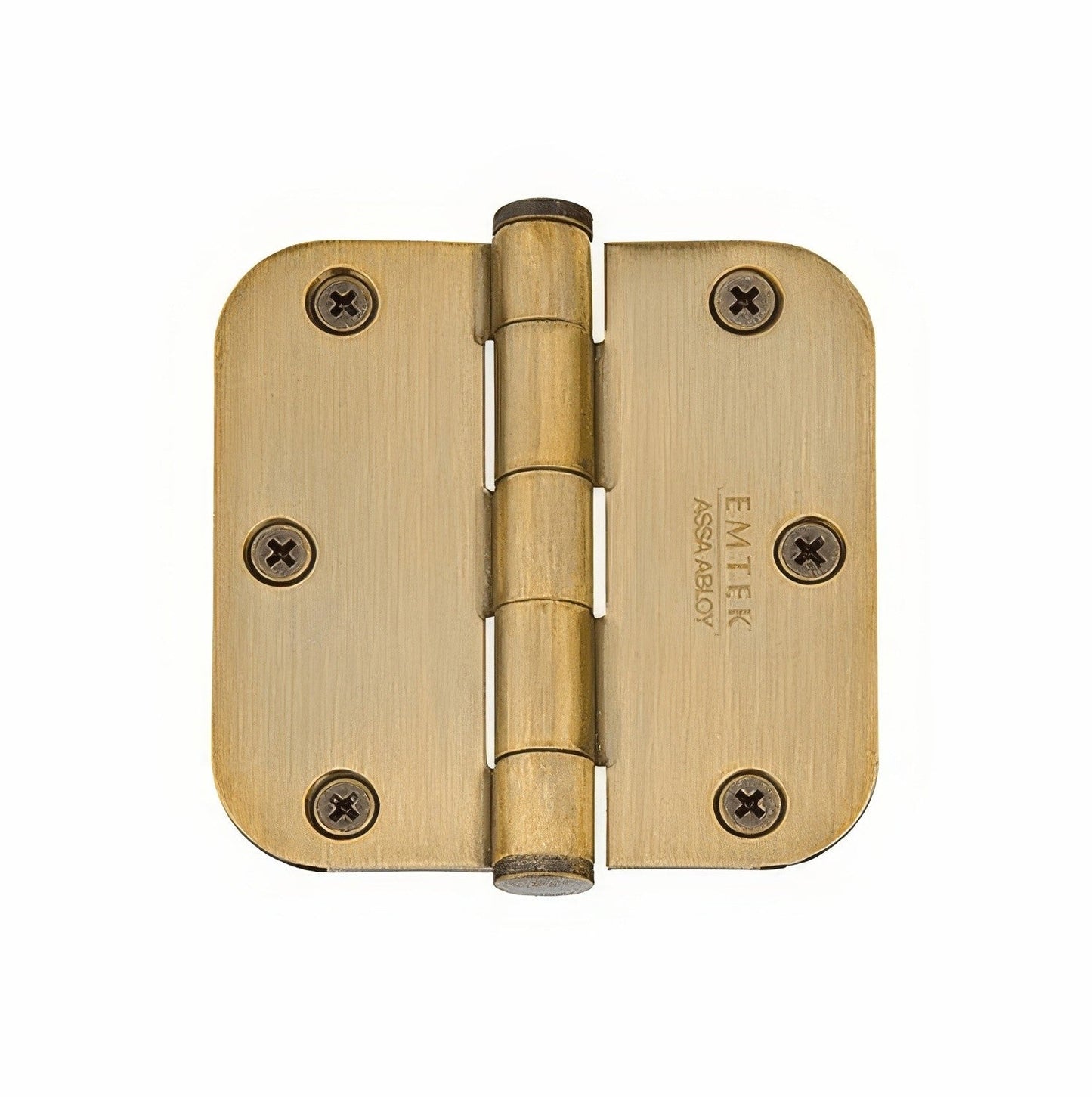 Emtek 91033US 3.5" x 3.5" Plain Bearing 5/8" Radius Corners Mortise Hinge - Pair