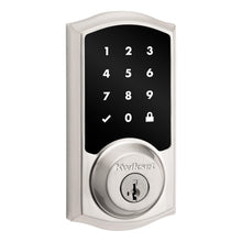 Kwikset 918TRLZW700-15S Traditional Home Connect Touchscreen Connected Smart Lock Deadbolt with Z-Wave 700 Long Range and SmartKey with RCALFD Latch and RCS Strike Satin Nickel Finish.