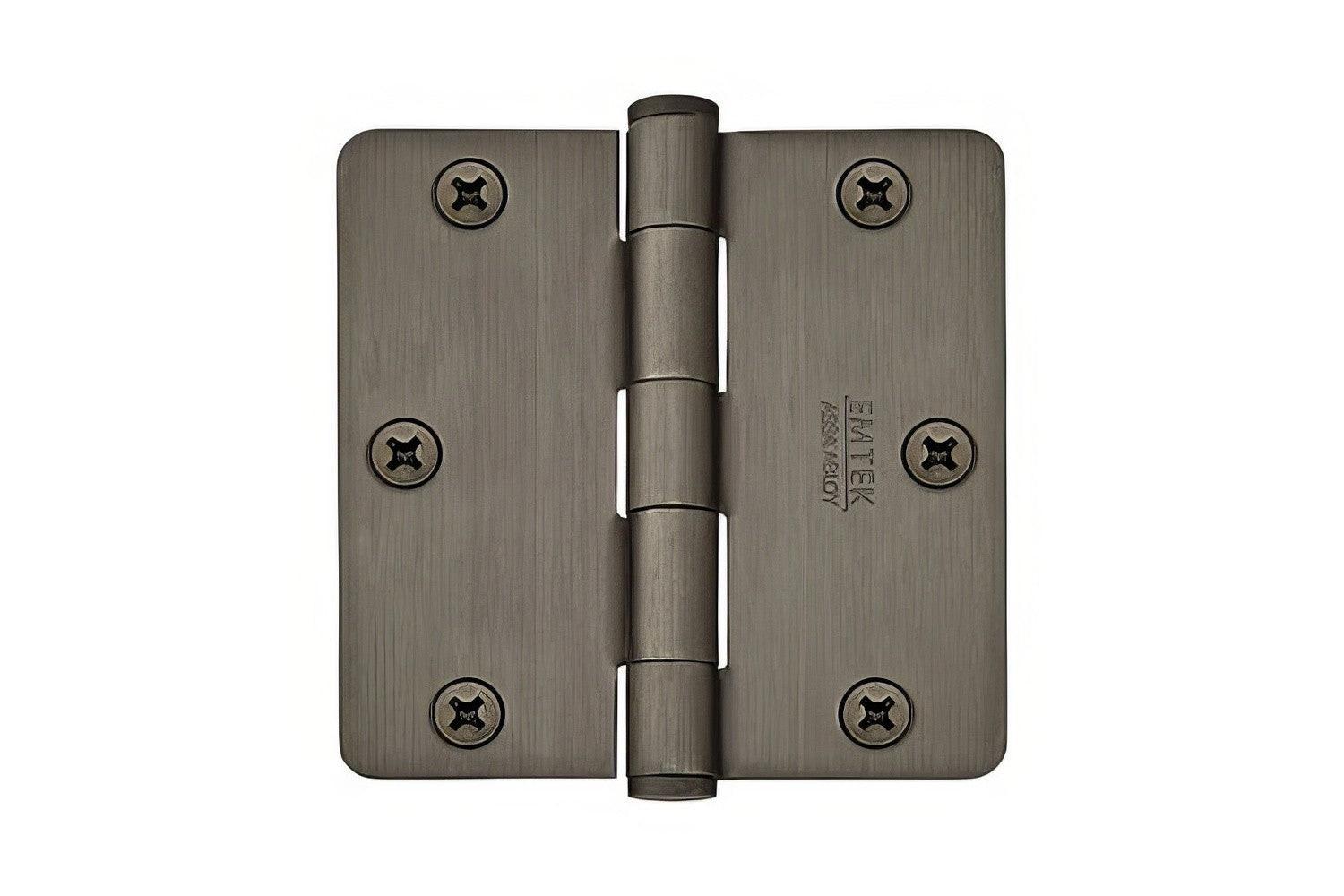 Emtek 92013US 3.5" x 3.5" Square Corner Plain Bearing Mortise Hinge - Pair