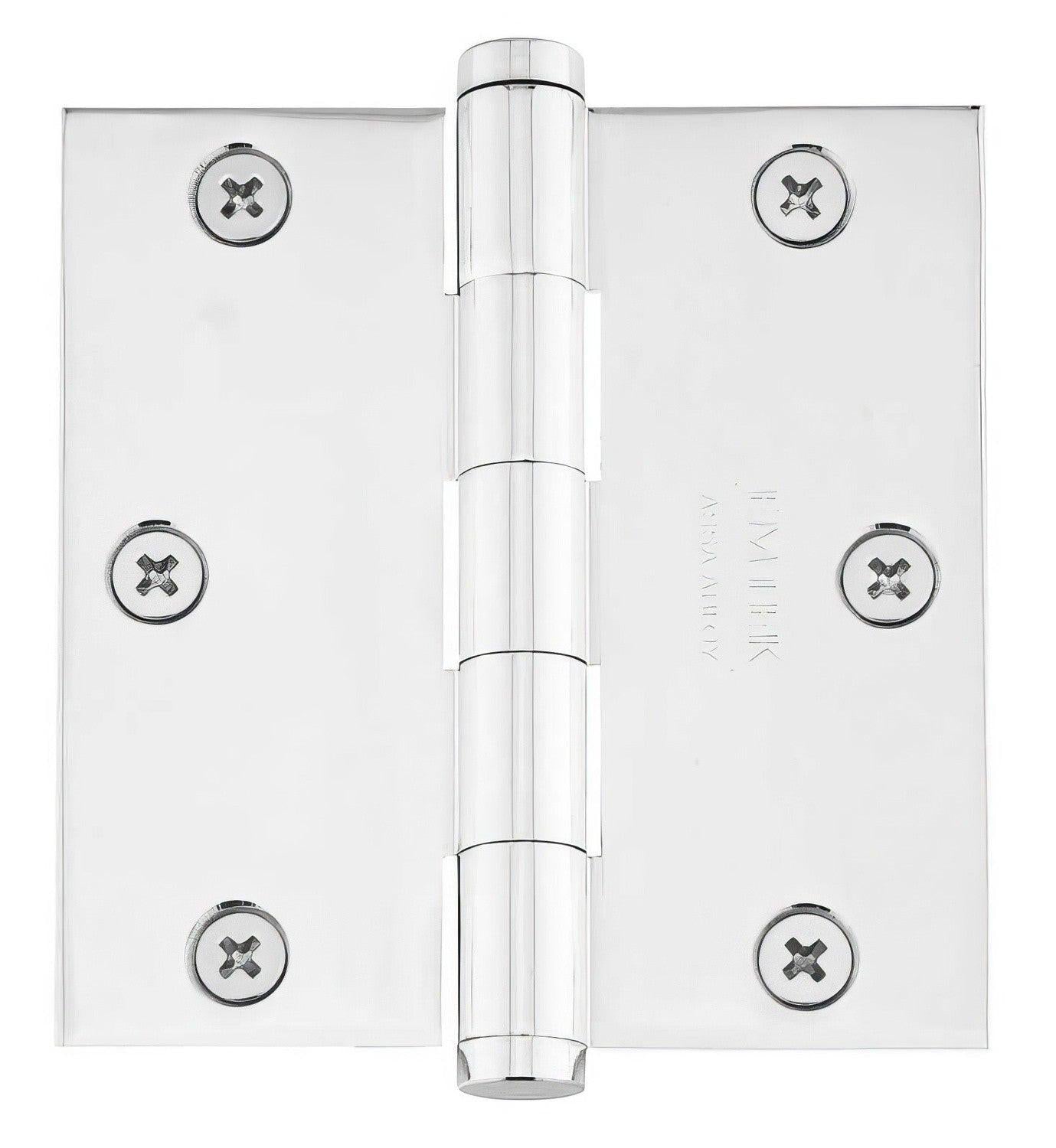 Emtek 92013US 3.5" x 3.5" Square Corner Plain Bearing Mortise Hinge - Pair