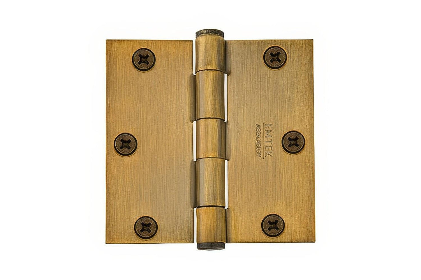 Emtek 92013US 3.5" x 3.5" Square Corner Plain Bearing Mortise Hinge - Pair