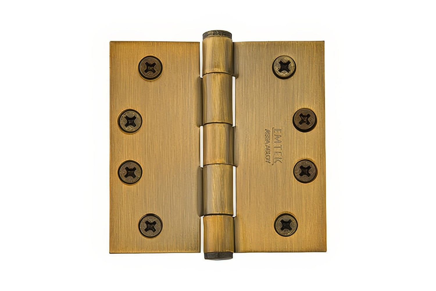 Emtek 92014US 4" x 4" Square Corner Plain Bearing Mortise Hinge - Pair