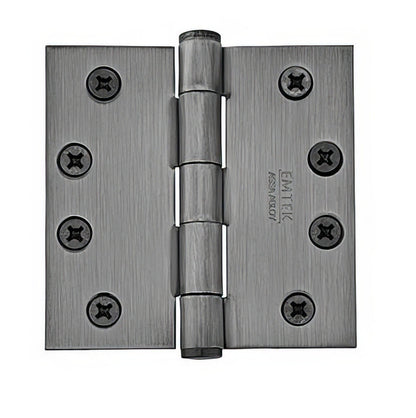 Emtek 92015US 4.5" x 4.5" Square Corner Plain Bearing Mortise Hinge - Pair.