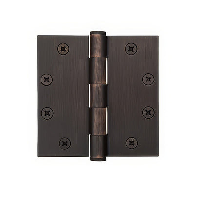 Emtek 92015US 4.5" x 4.5" Square Corner Plain Bearing Mortise Hinge - Pair.