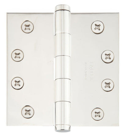 Emtek 92015US 4.5" x 4.5" Square Corner Plain Bearing Mortise Hinge - Pair.
