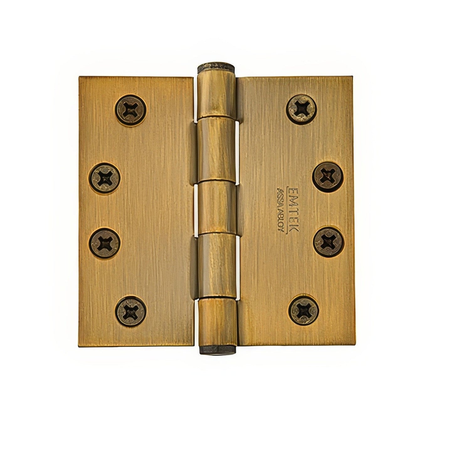 Emtek 92015US 4.5" x 4.5" Square Corner Plain Bearing Mortise Hinge - Pair.