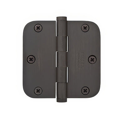 Emtek 92023US 3.5 x 3.5 Plain Bearing 1/4" Radius Corners Mortise Hinge.