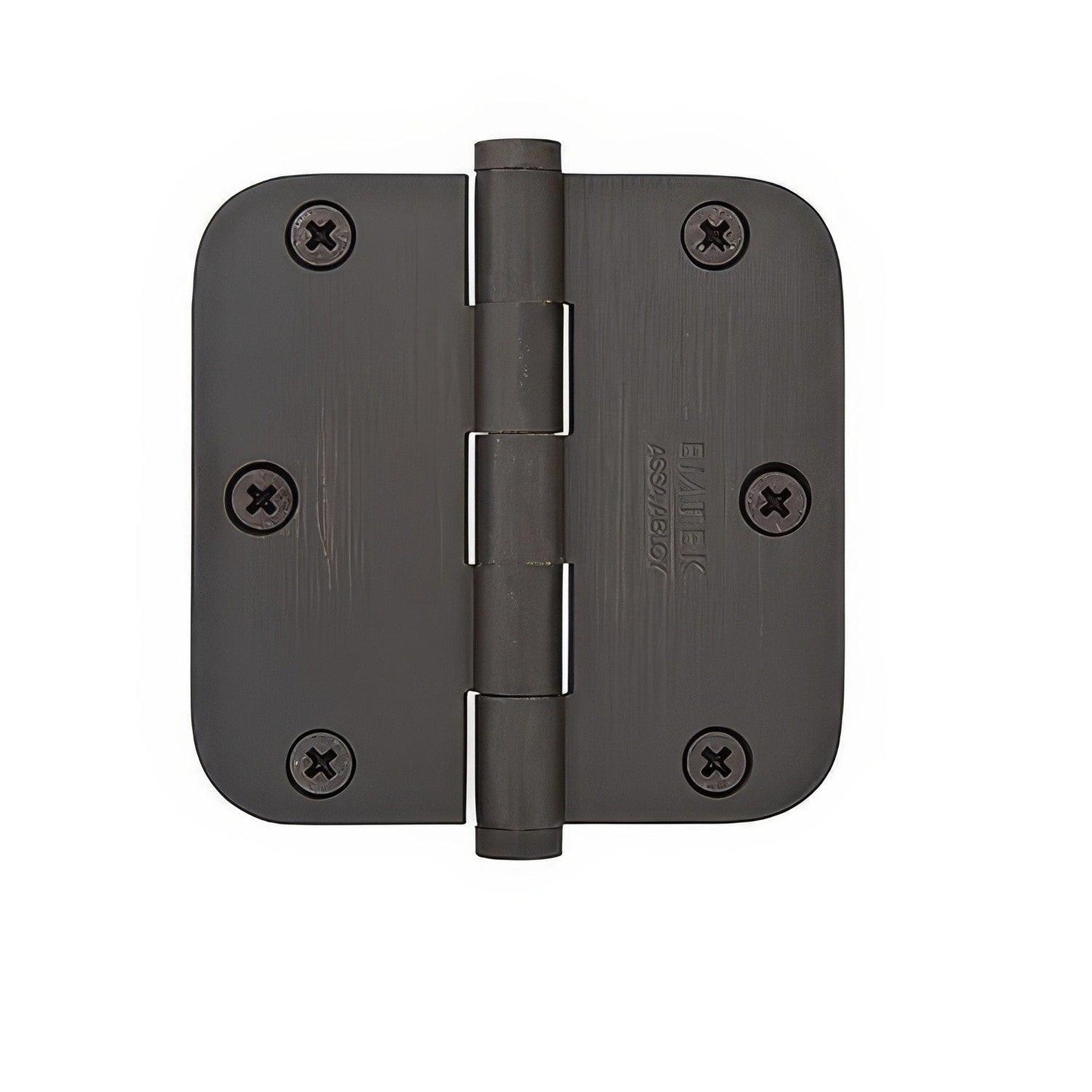 Emtek 92023US 3.5 x 3.5 Plain Bearing 1/4" Radius Corners Mortise Hinge
