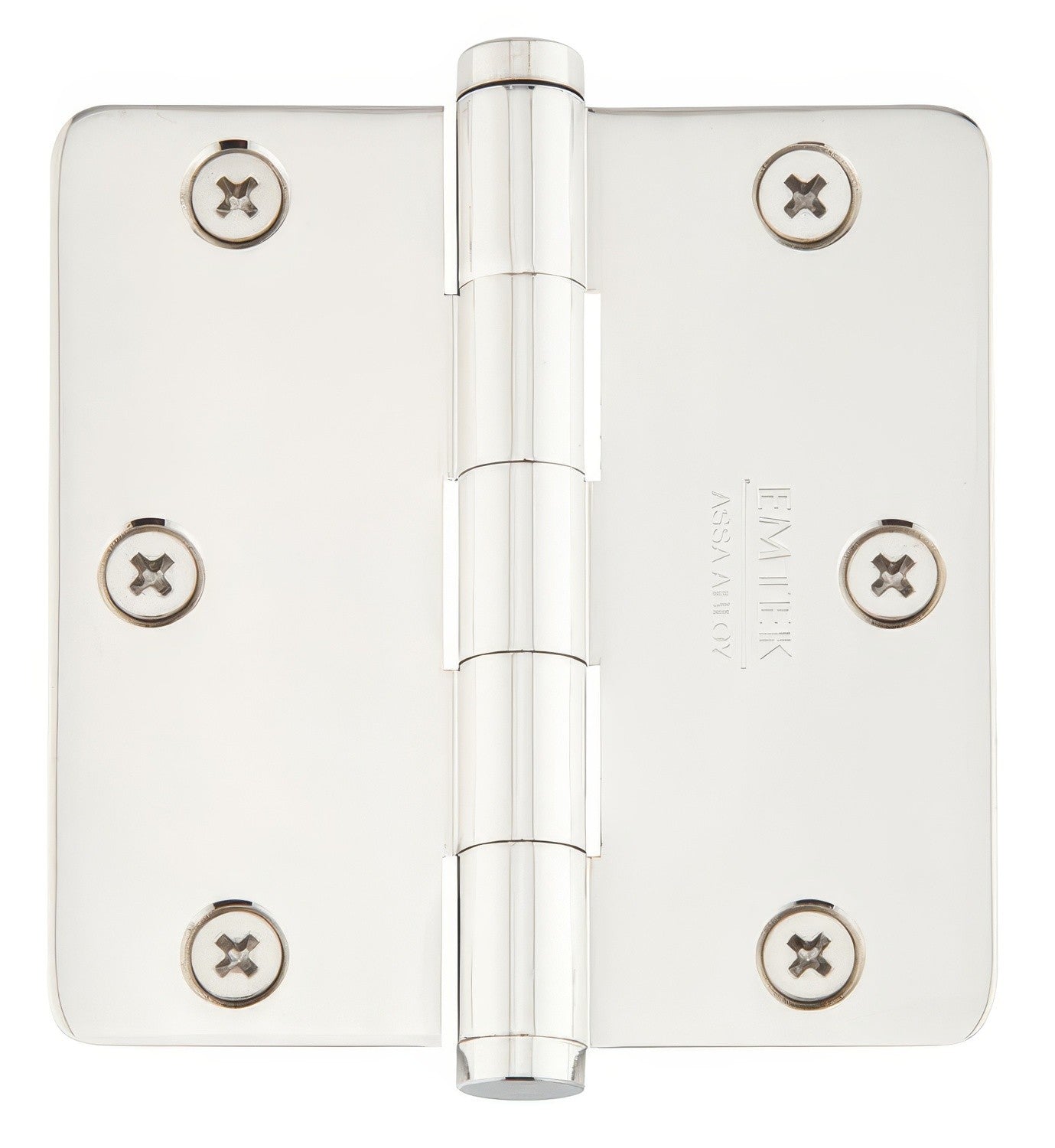 Emtek 92023US 3.5 x 3.5 Plain Bearing 1/4" Radius Corners Mortise Hinge.