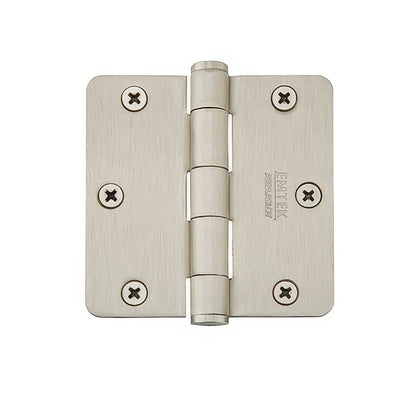 Emtek 92023US 3.5 x 3.5 Plain Bearing 1/4" Radius Corners Mortise Hinge.