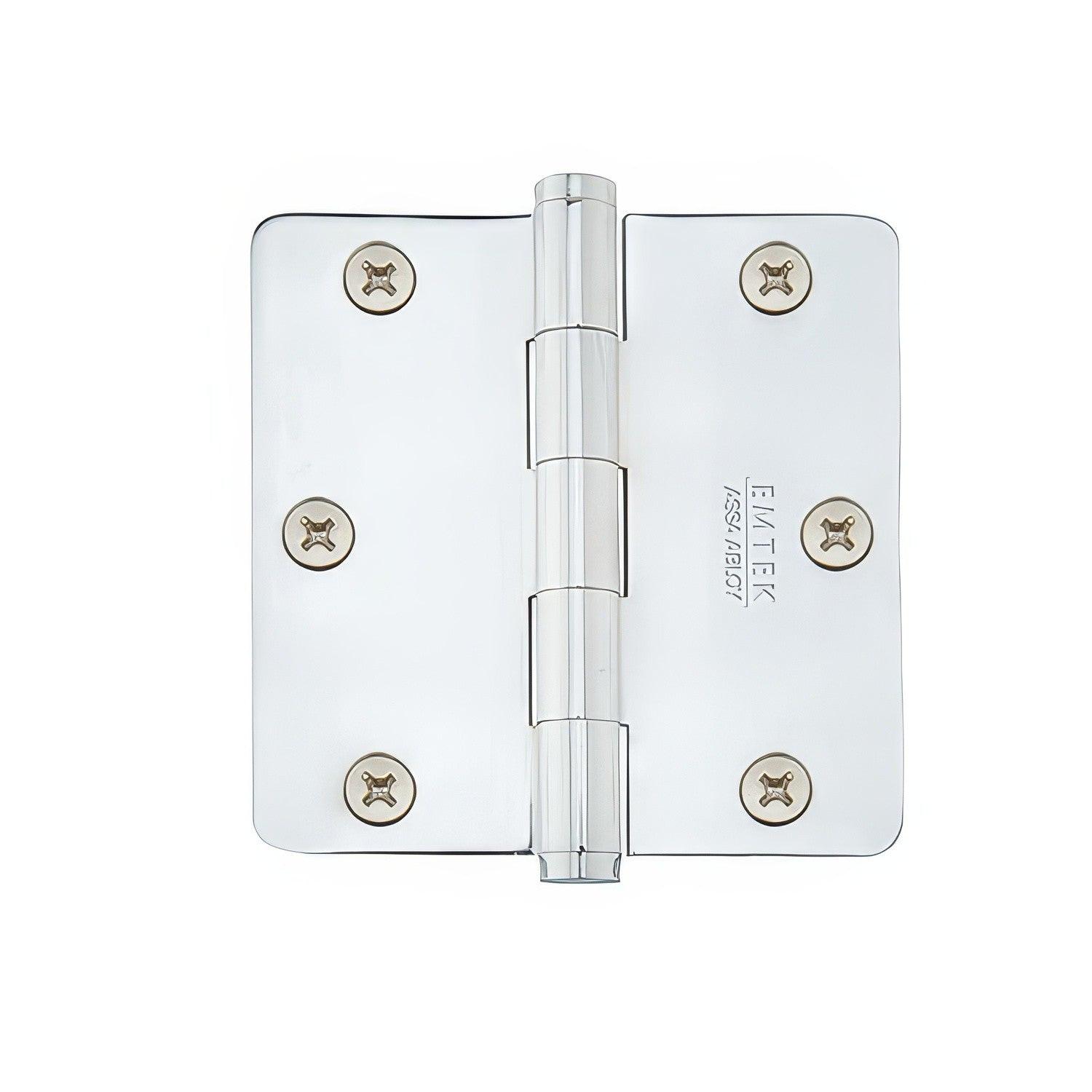 Emtek 92023US 3.5 x 3.5 Plain Bearing 1/4" Radius Corners Mortise Hinge