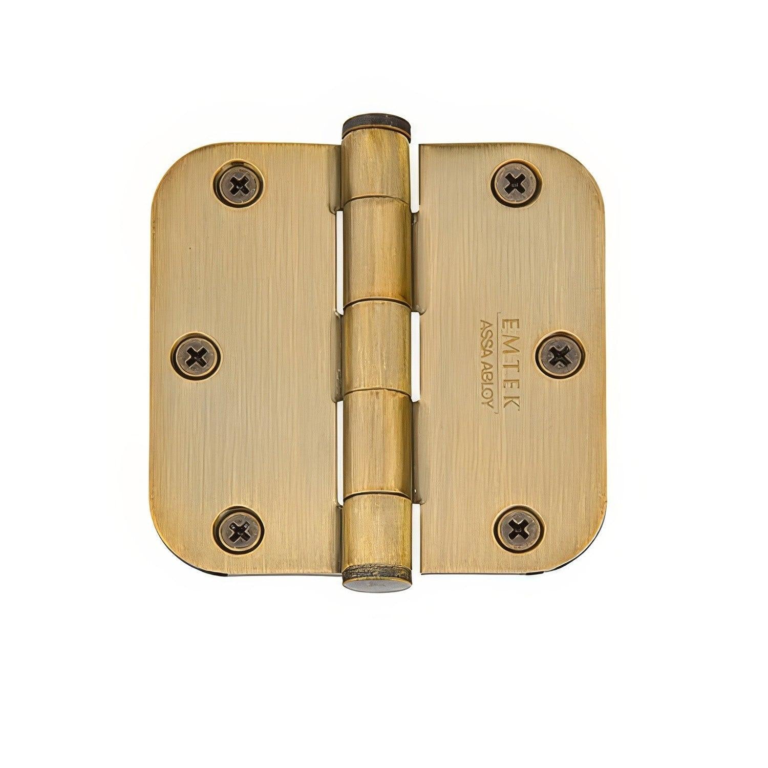 Emtek 92023US 3.5 x 3.5 Plain Bearing 1/4" Radius Corners Mortise Hinge