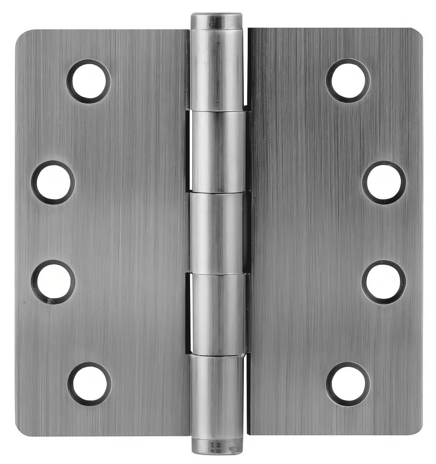 Emtek 4" x 4" Plain Bearing 1/4" Radius Corners Mortise Hinge - Pair