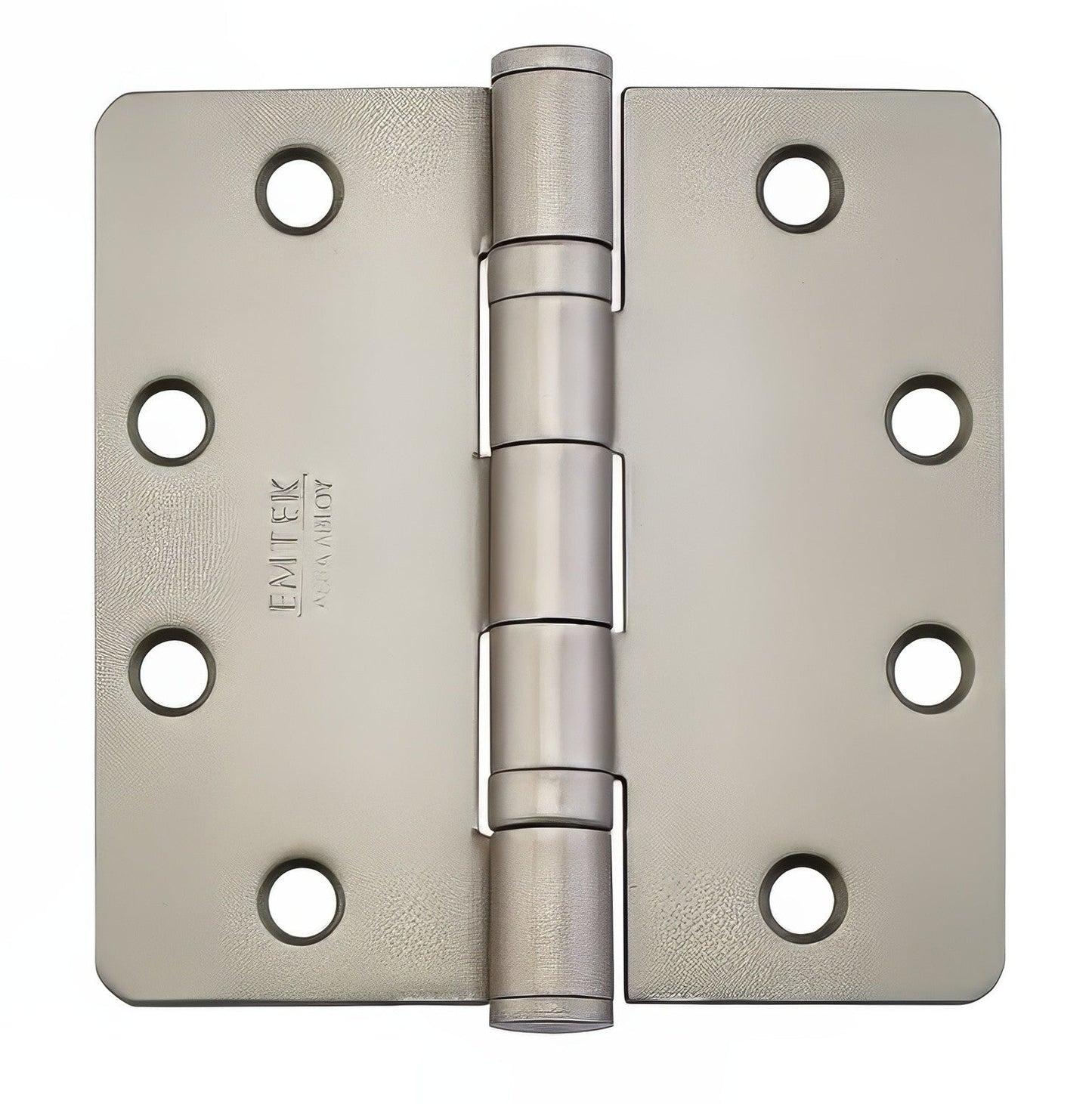Emtek 4" x 4" Plain Bearing 1/4" Radius Corners Mortise Hinge - Pair