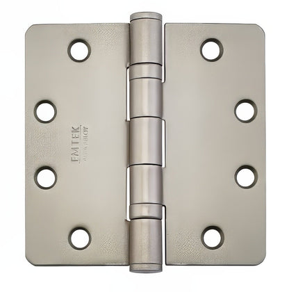 Emtek 4" x 4" Plain Bearing 1/4" Radius Corners Mortise Hinge - Pair
