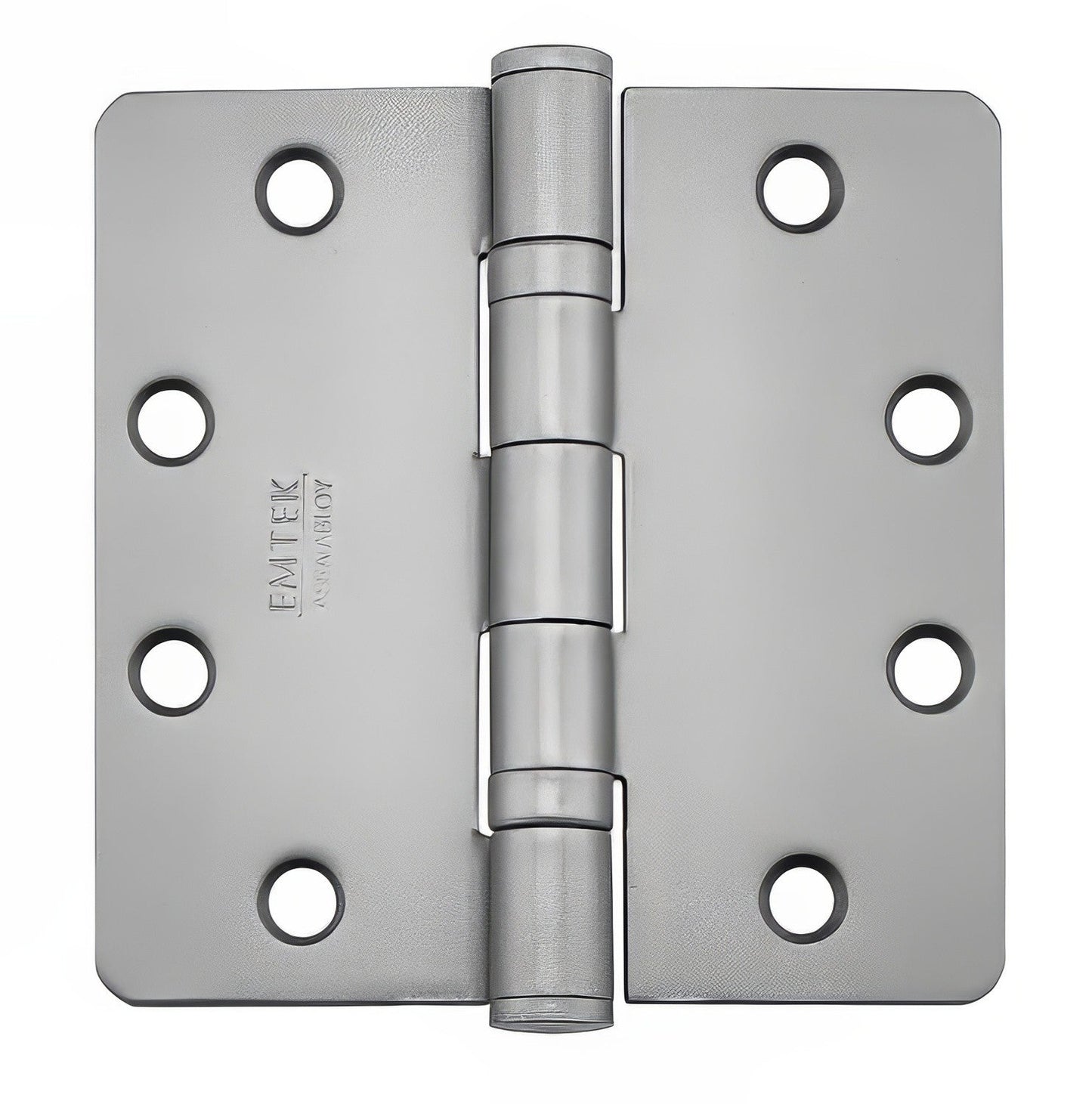 Emtek 4" x 4" Plain Bearing 1/4" Radius Corners Mortise Hinge - Pair