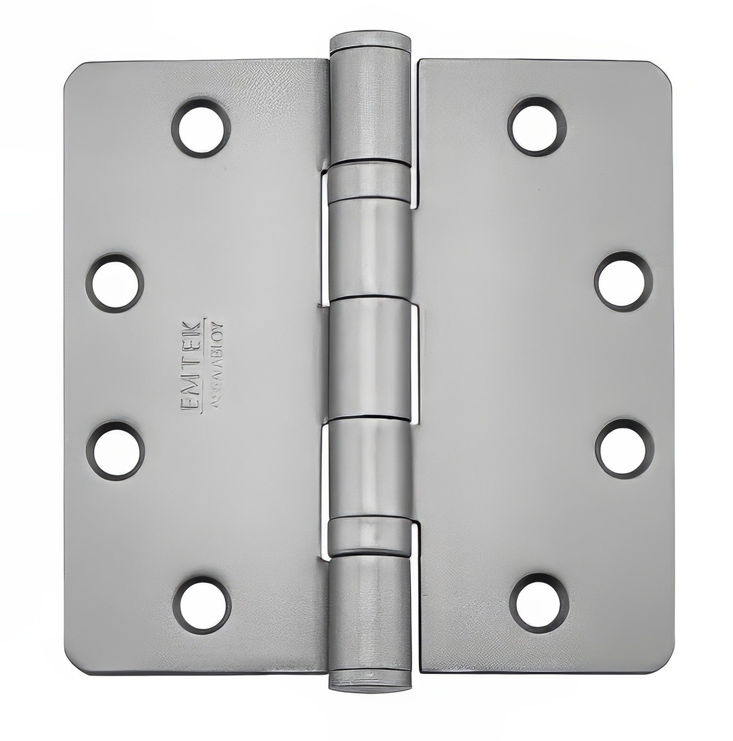 Emtek 4" x 4" Plain Bearing 1/4" Radius Corners Mortise Hinge - Pair