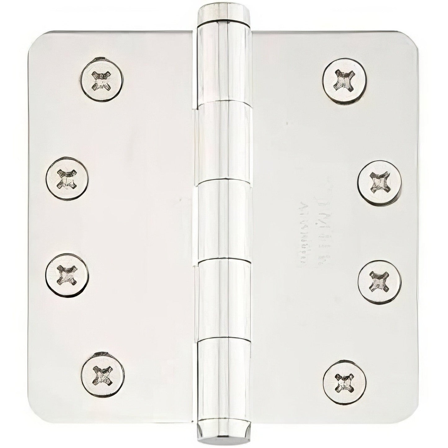 Emtek 4" x 4" Plain Bearing 1/4" Radius Corners Mortise Hinge - Pair
