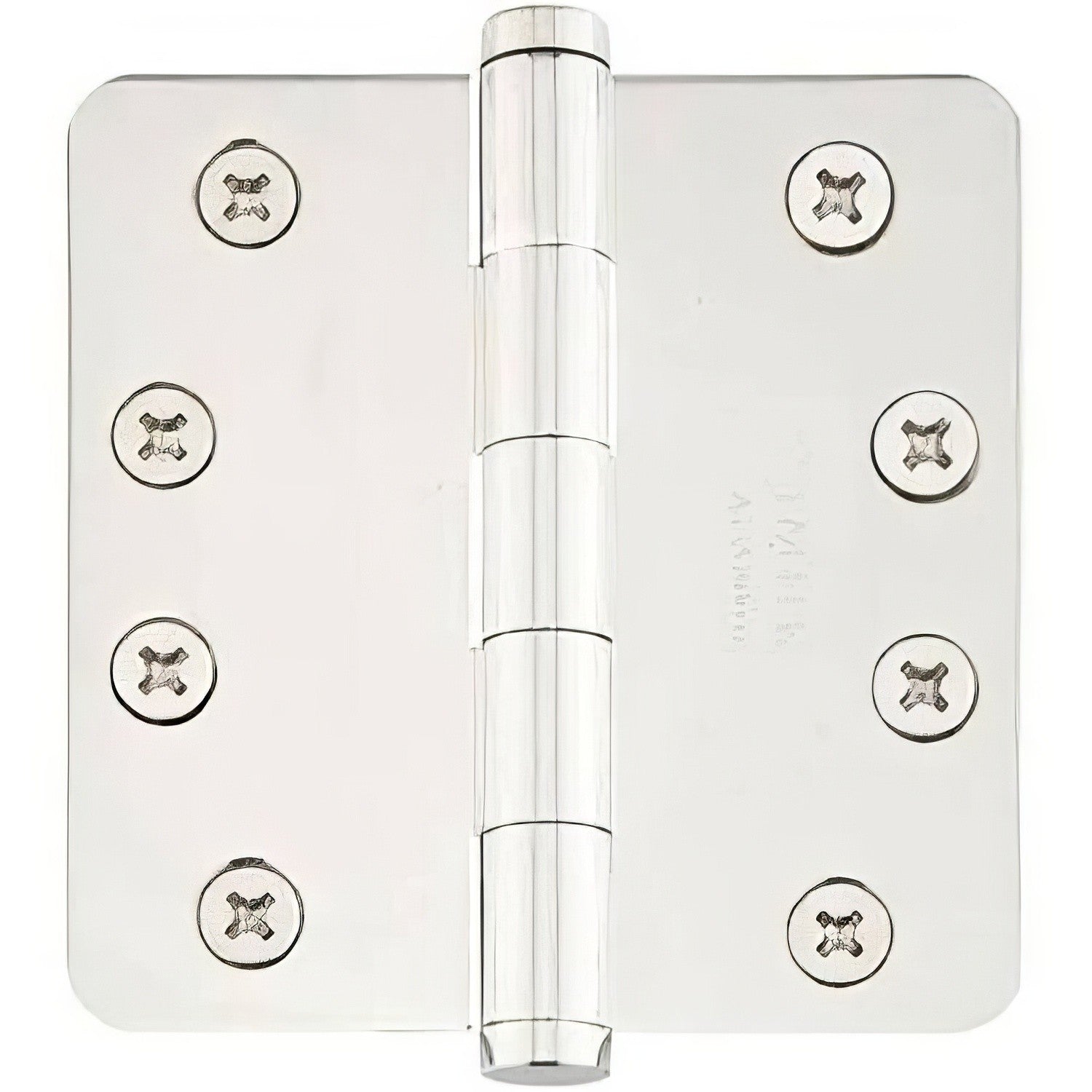 Emtek 4" x 4" Plain Bearing 1/4" Radius Corners Mortise Hinge - Pair