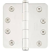 Emtek 4" x 4" Plain Bearing 1/4" Radius Corners Mortise Hinge - Pair
