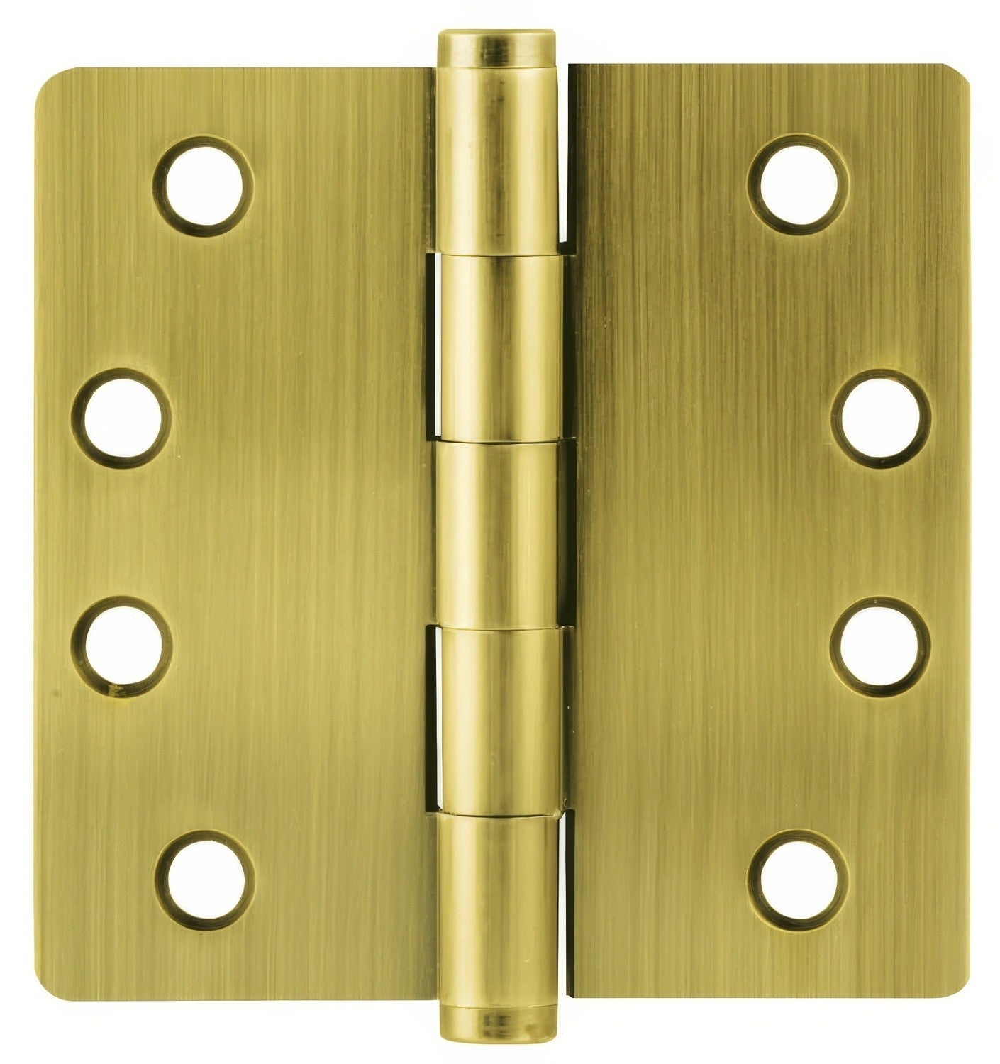 Emtek 4" x 4" Plain Bearing 1/4" Radius Corners Mortise Hinge - Pair