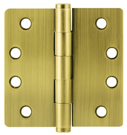 Emtek 4" x 4" Plain Bearing 1/4" Radius Corners Mortise Hinge - Pair