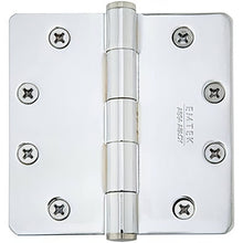 Emtek 4.5" x 4.5" Plain Bearing 1/4" Radius Corners Mortise Hinge - Pair