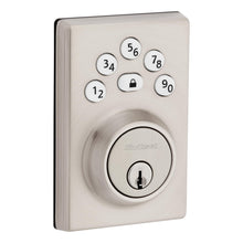 Kwikset 9240CNT-15 Contemporary Powerbolt Electronic SmartCode Deadbolt with 4AL Latch and RCS Strike Satin Nickel Finish.