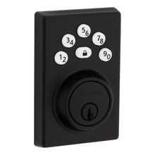 Kwikset 9240CNT-514 Contemporary Powerbolt Electronic SmartCode Deadbolt with 4AL Latch and RCS Strike Matte Black Finish.