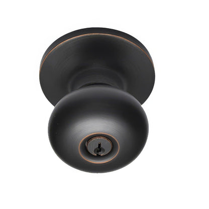 Better Home Products Noe Valley Mushroom Keyed Entry Door Knob.