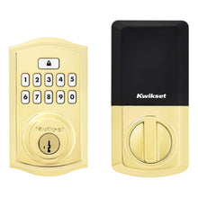Kwikset 9260TRL-L03S Traditional SmartCode Keypad Electronic Deadbolt SmartKey Lifetime Brass Finish.
