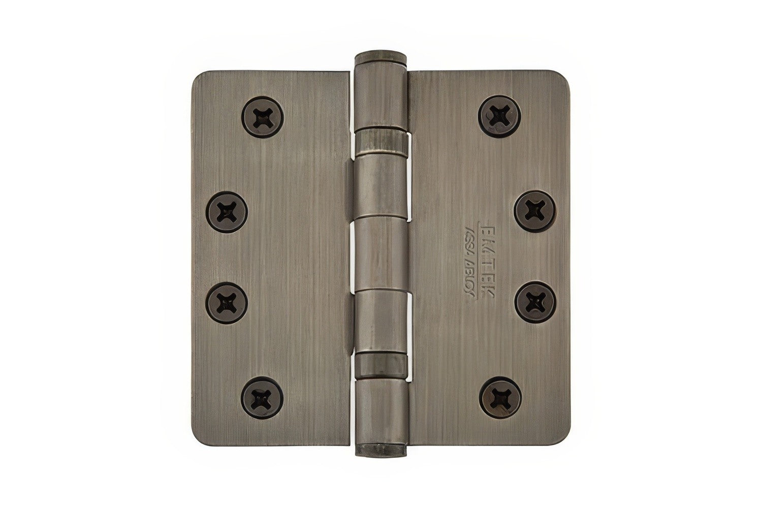 Emtek 94013US 3-1/2" x 3-1/2" Plated Steel Heavy Duty Square Corner Ball Bearing Hinges - Pair.