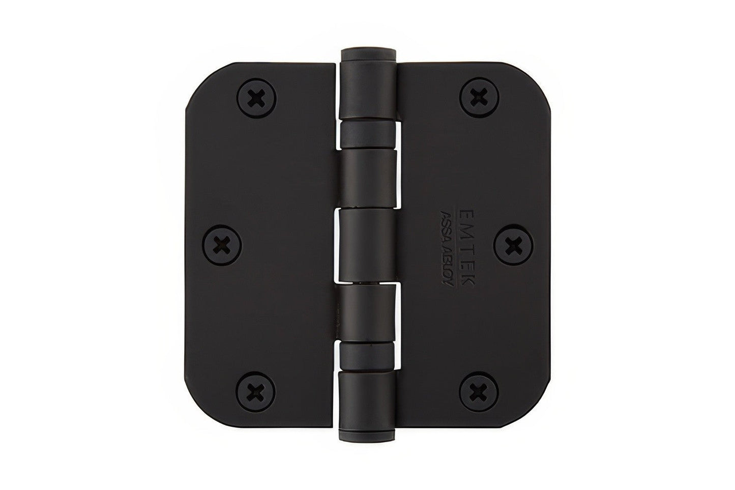 Emtek 94013US 3-1/2" x 3-1/2" Plated Steel Heavy Duty Square Corner Ball Bearing Hinges - Pair.