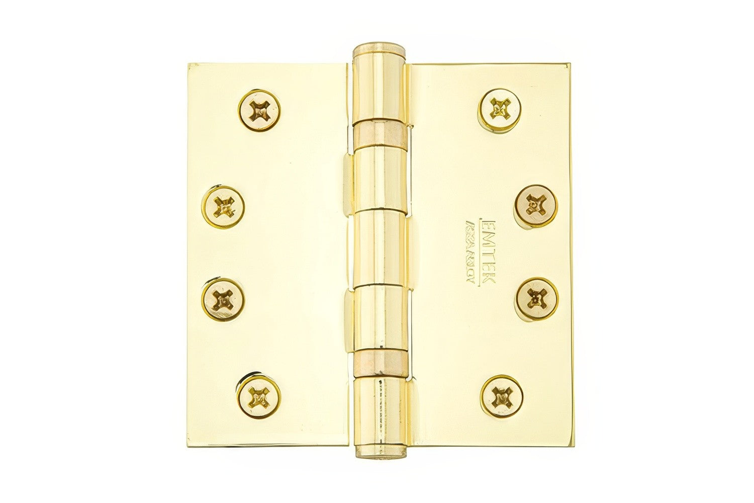 Emtek 4" x 4" Square Corner Ball Bearing Mortise Hinge - Pair