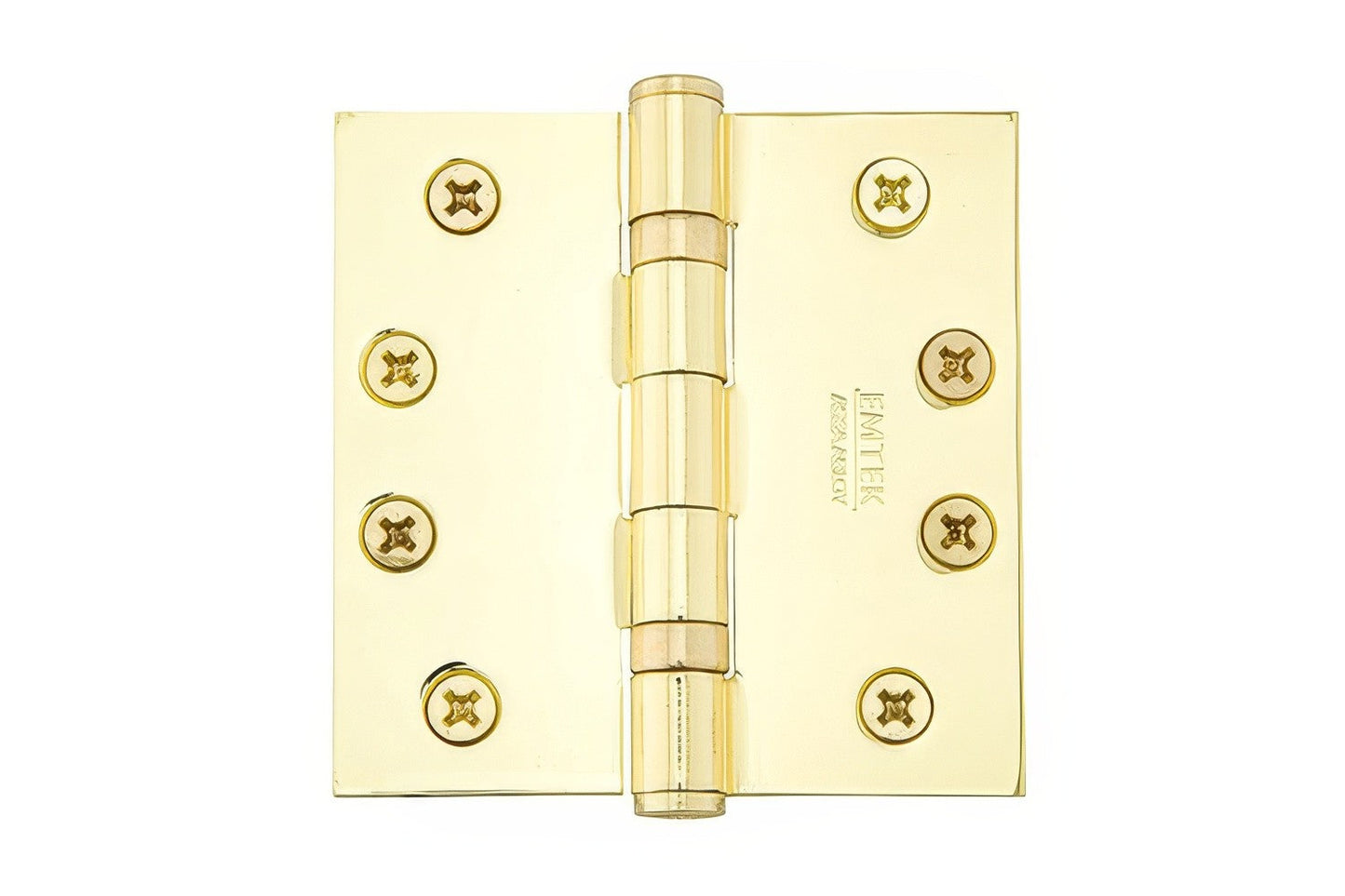 Emtek 4" x 4" Square Corner Ball Bearing Mortise Hinge - Pair