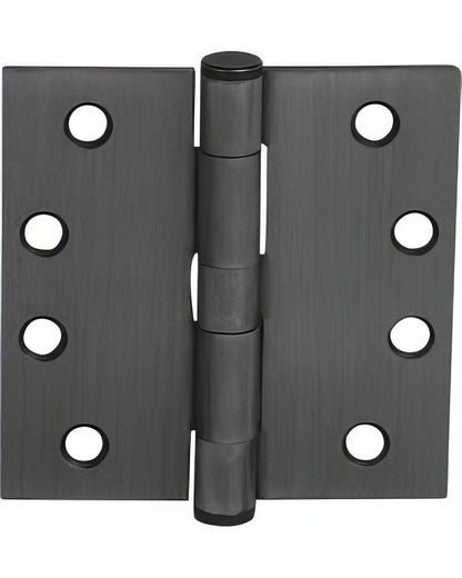 Emtek 4.5" x 4.5" Square Corner Ball Bearing Mortise Hinge - Pair
